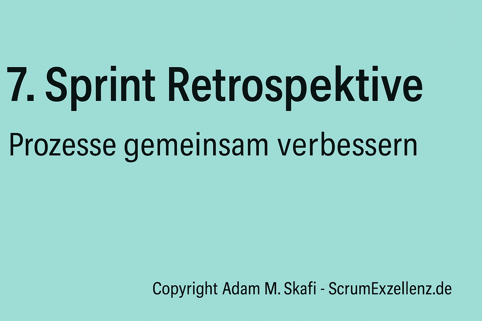 7 sprint retrospektive scrum adam m. skafi