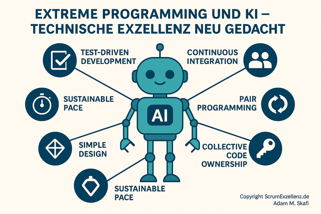 extreme programming (xp) und ki – technische exzellenz neu gedacht scrum exzellenz adam m skafi