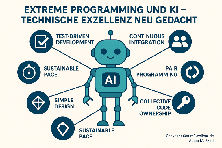 extreme programming (xp) und ki – technische exzellenz neu gedacht scrum exzellenz adam m skafi
